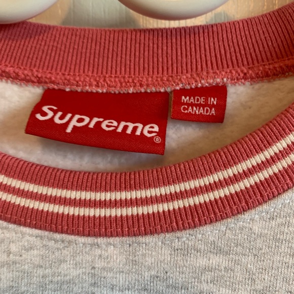 Supreme Team MCMXCIV Crewneck Size XL Ash Grey FW17 In Excellent Condition - Picture 2 of 4